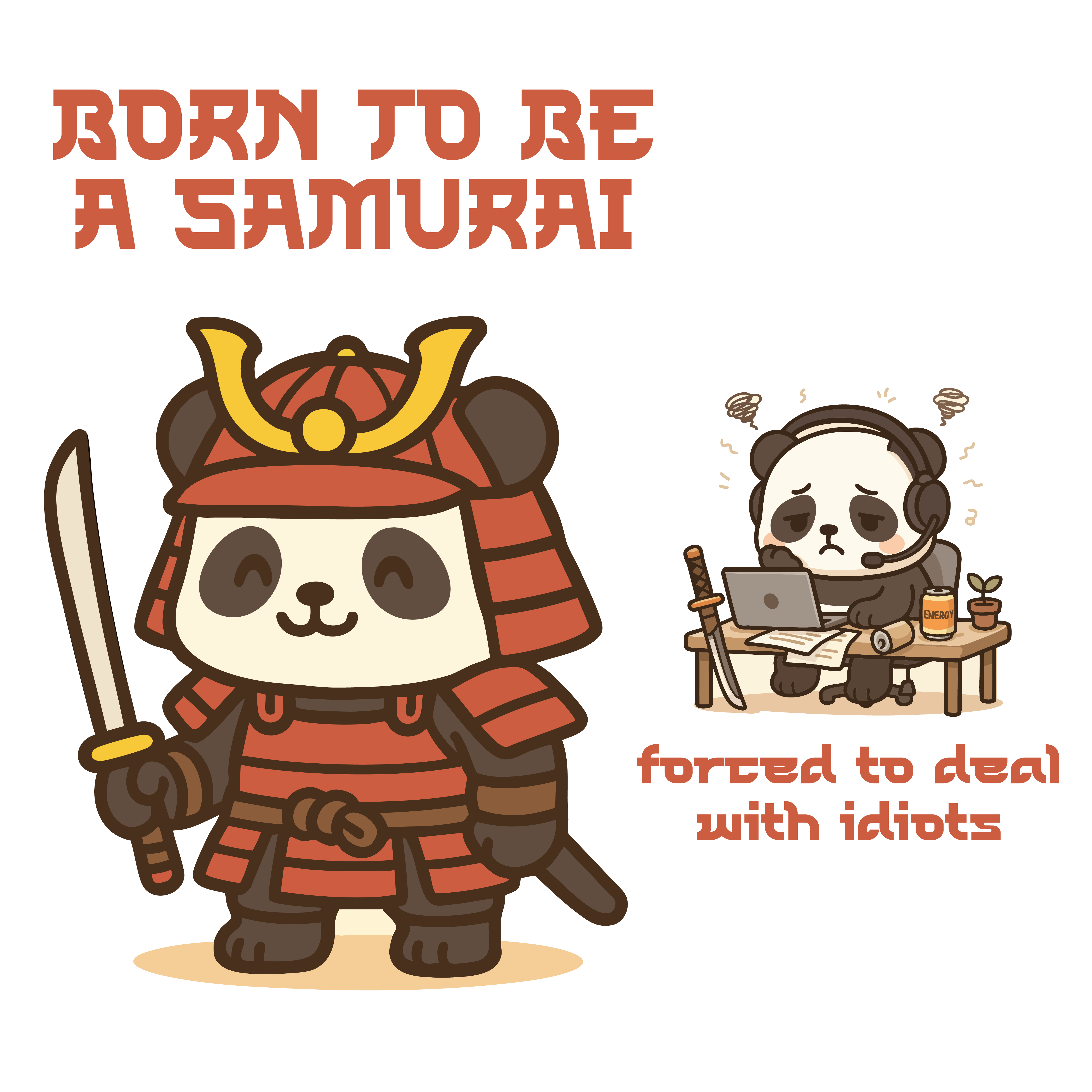 Samurai — T-Shirt Illustration